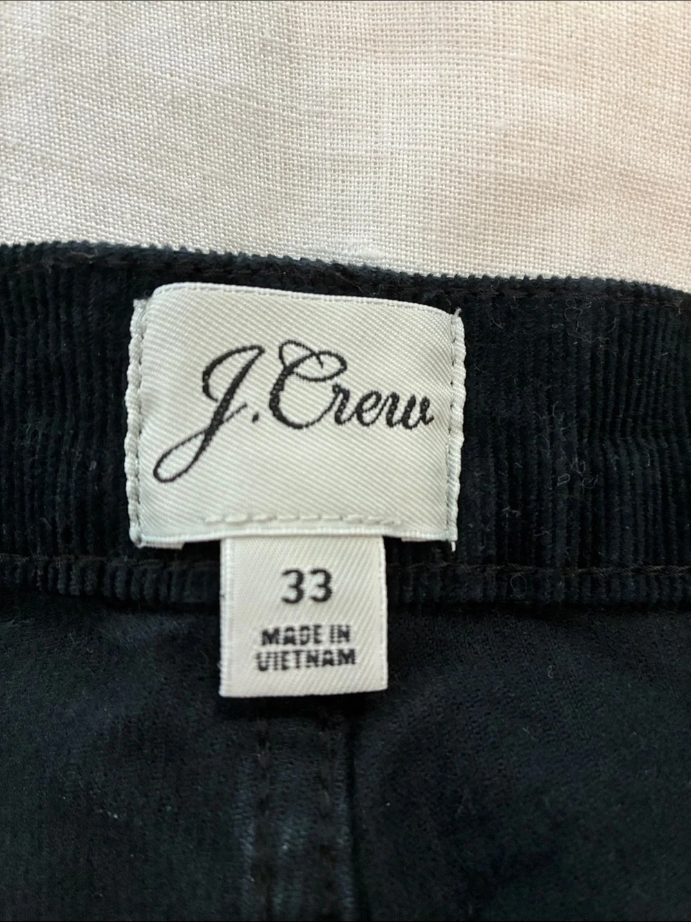 J. crew Womens’s Black Corduroy Pants - Classic Straight Fit